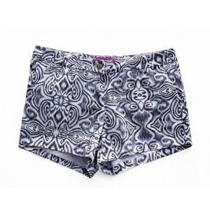 Macbeth collection by‎ Margaret Josephs Black White Printed Shorts Women's Large
